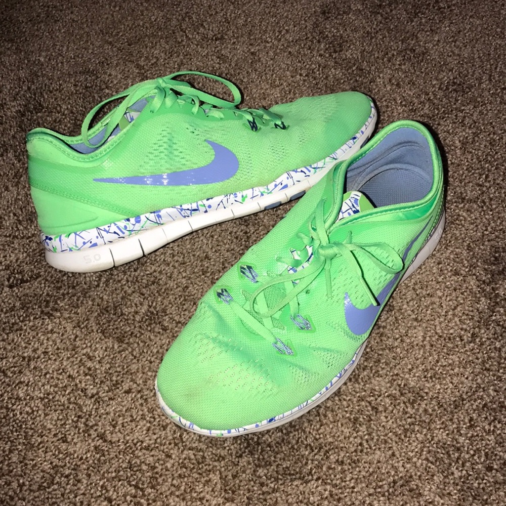 Green 5.0 Nikes